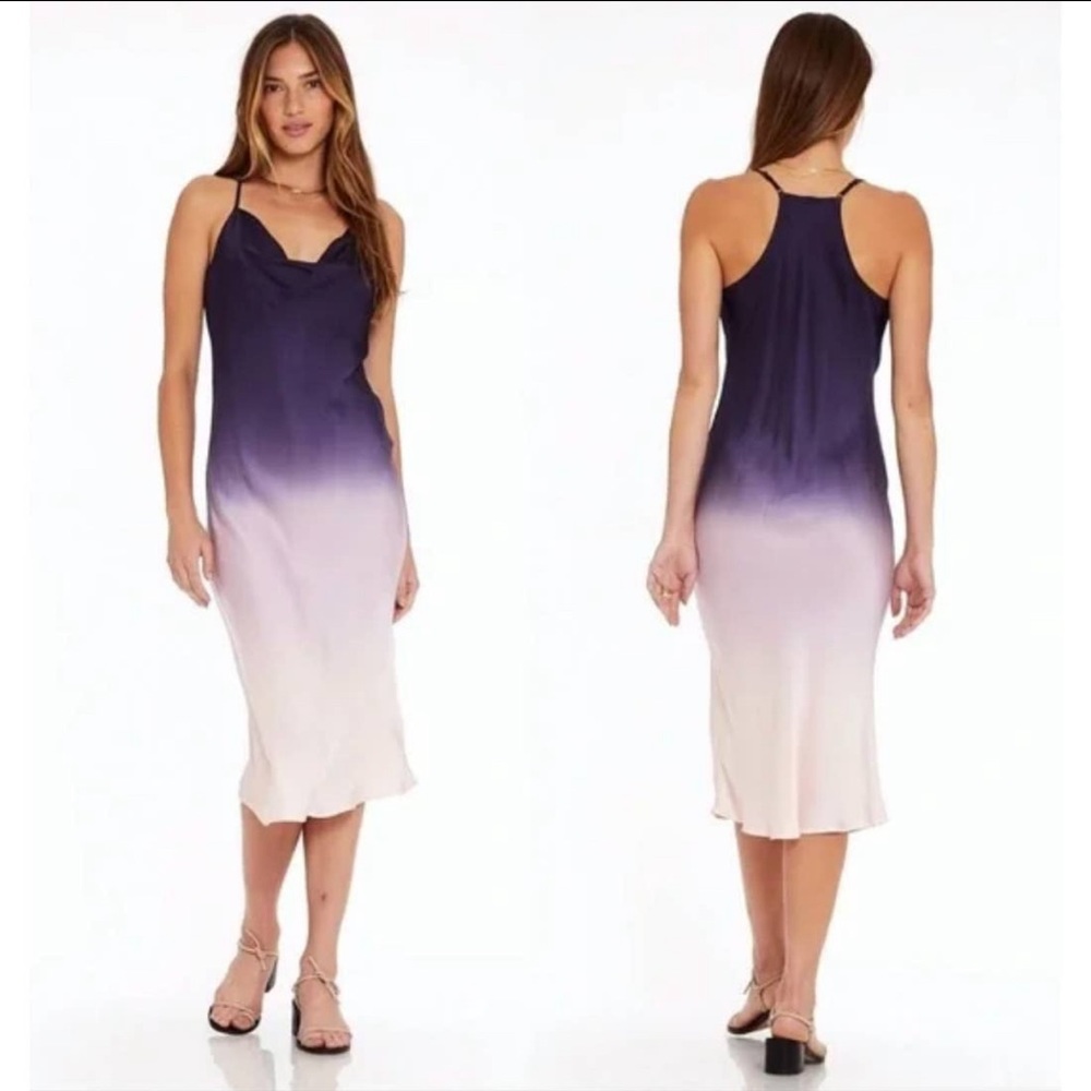 Young Fabulous & Broke Sweetie Slip Maxi Tie Dye Ombré Dress